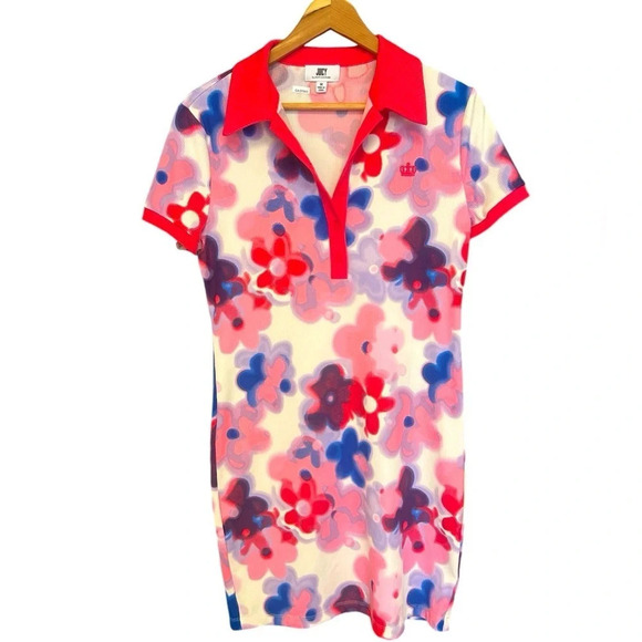 Juicy Couture NWOT cute dress size M floral, almost 70’s feel! Larger fun collar - Picture 1 of 9